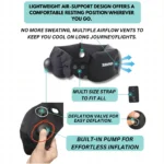 Zavren inflatable neck pillow for travelling