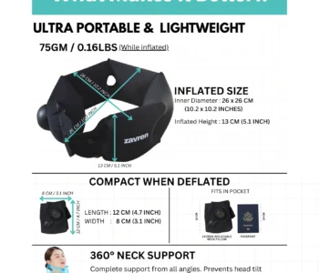 Zavren inflatable neck pillow for travelling