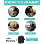 Zavren inflatable neck pillow for travelling